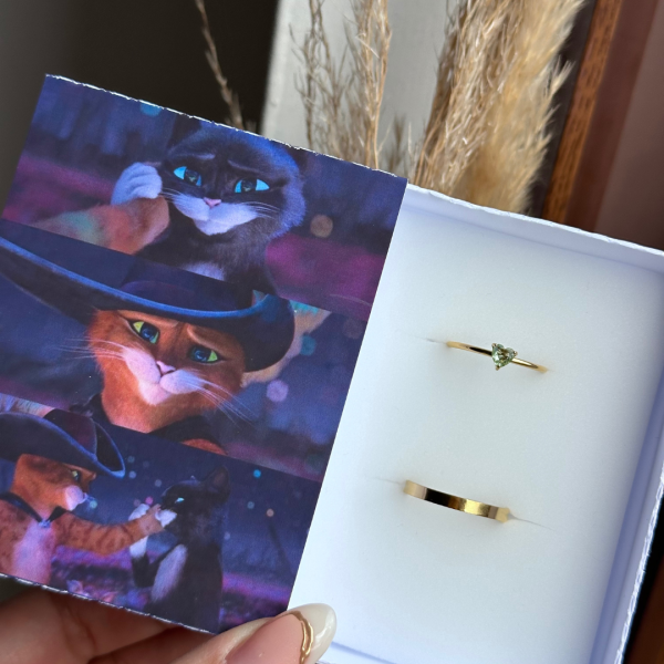 Anillos  gato con botas