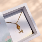 🌷 Tulipán de cristal amarillo 💛 - Imagen 2
